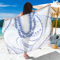 Aloha Lei Onaona Sarong Navy Blue Hawaiian Tribal Pattern