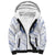 Aloha Lei Onaona Sherpa Hoodie Navy Blue Hawaiian Tribal Pattern