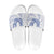 Aloha Lei Onaona Slide Sandals Navy Blue Hawaiian Tribal Pattern - Polynesian Pride