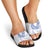 Aloha Lei Onaona Slide Sandals Navy Blue Hawaiian Tribal Pattern - Polynesian Pride