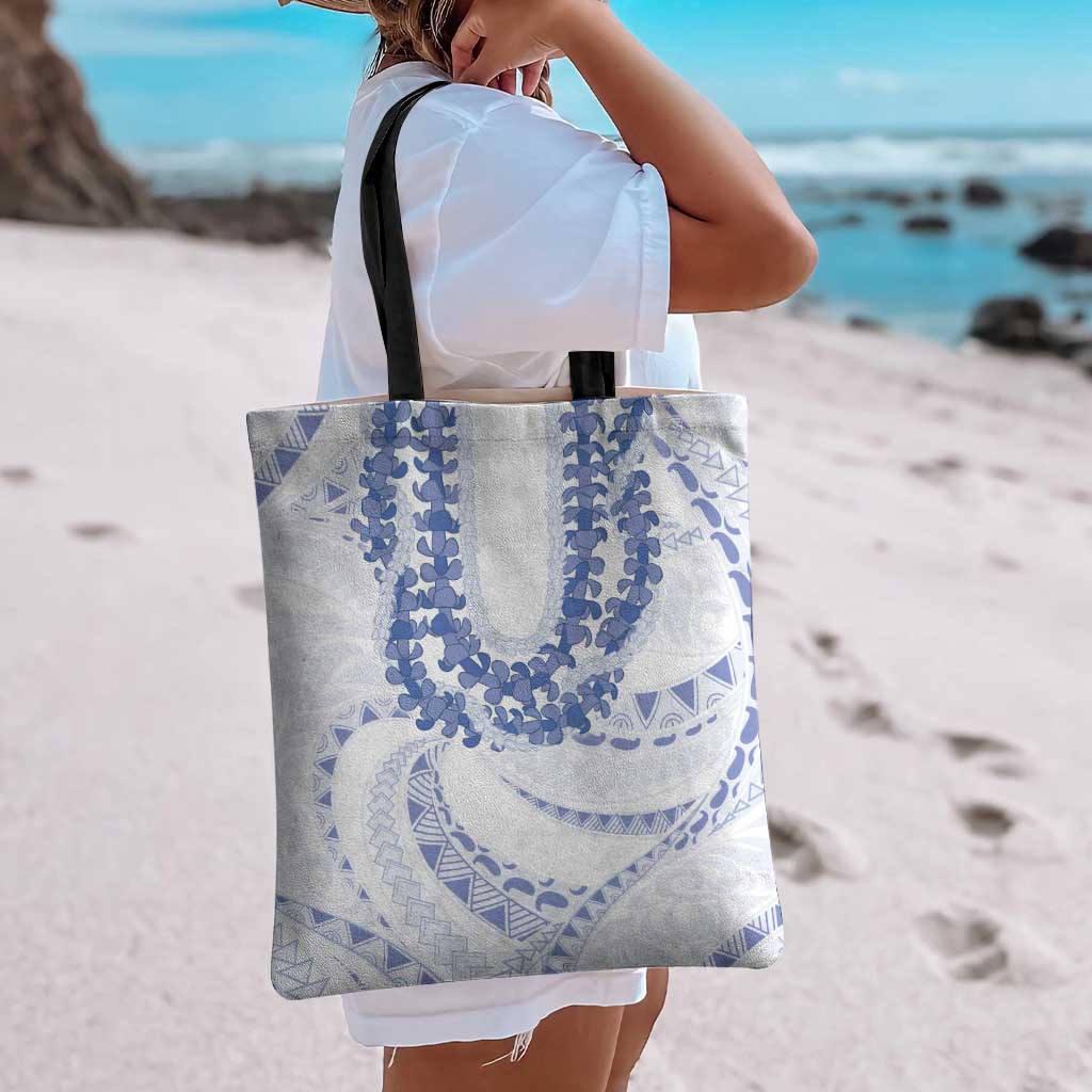 Aloha Lei Onaona Tote Bag Navy Blue Hawaiian Tribal Pattern - Polynesian Pride