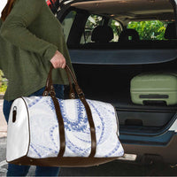 Aloha Lei Onaona Travel Bag Navy Blue Hawaiian Tribal Pattern - Polynesian Pride