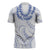 Aloha Lei Onaona Zipper Polo Shirt Navy Blue Hawaiian Tribal Pattern - Polynesian Pride