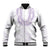 Aloha Lei Onaona Baseball Jacket Purple Hawaiian Tribal Pattern