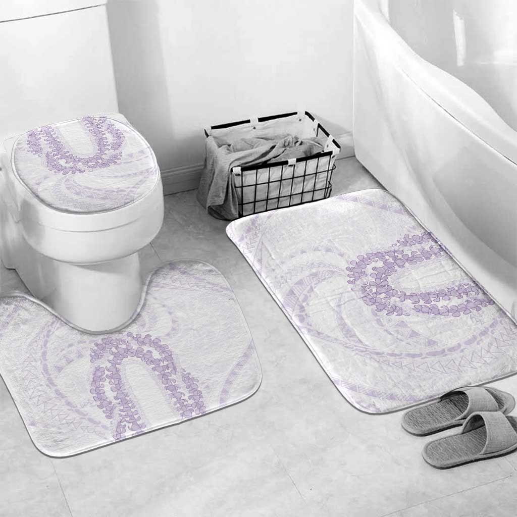 Aloha Lei Onaona Bathroom Set Purple Hawaiian Tribal Pattern - Polynesian Pride