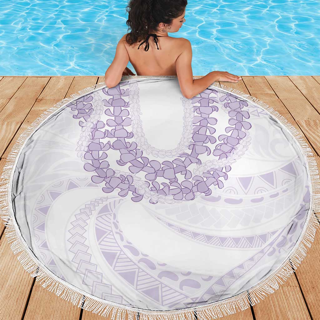 Aloha Lei Onaona Beach Blanket Purple Hawaiian Tribal Pattern