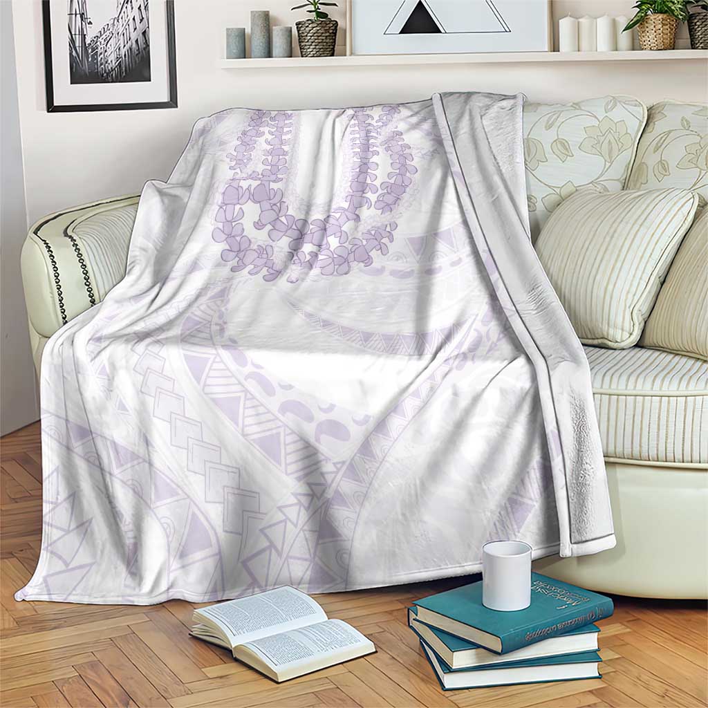 Aloha Lei Onaona Blanket Purple Hawaiian Tribal Pattern