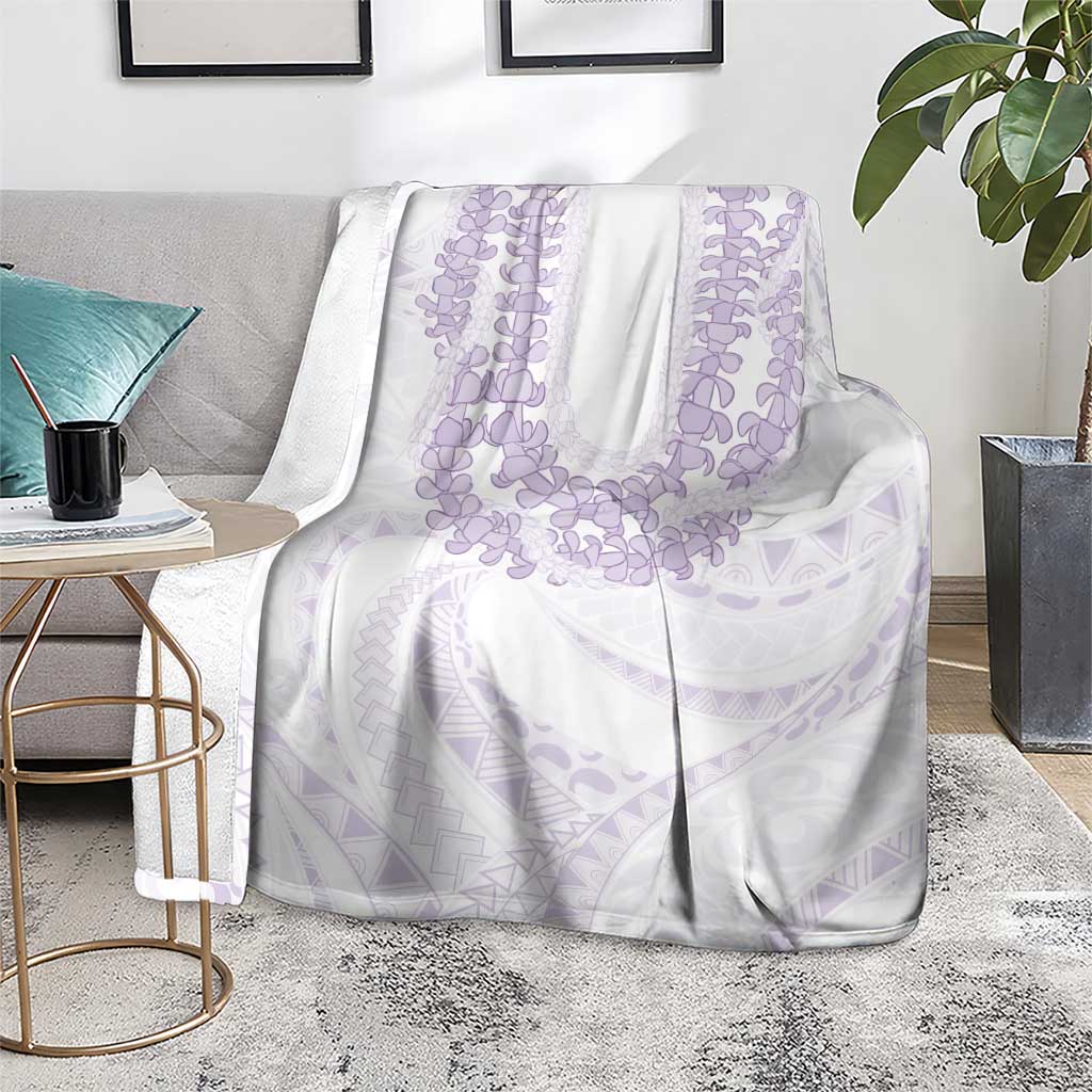 Aloha Lei Onaona Blanket Purple Hawaiian Tribal Pattern