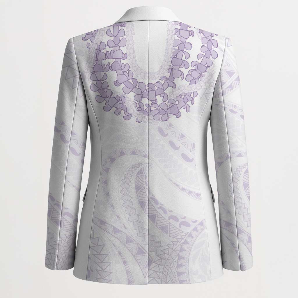 Aloha Lei Onaona Blazer Purple Hawaiian Tribal Pattern - Polynesian Pride