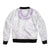 Aloha Lei Onaona Bomber Jacket Purple Hawaiian Tribal Pattern