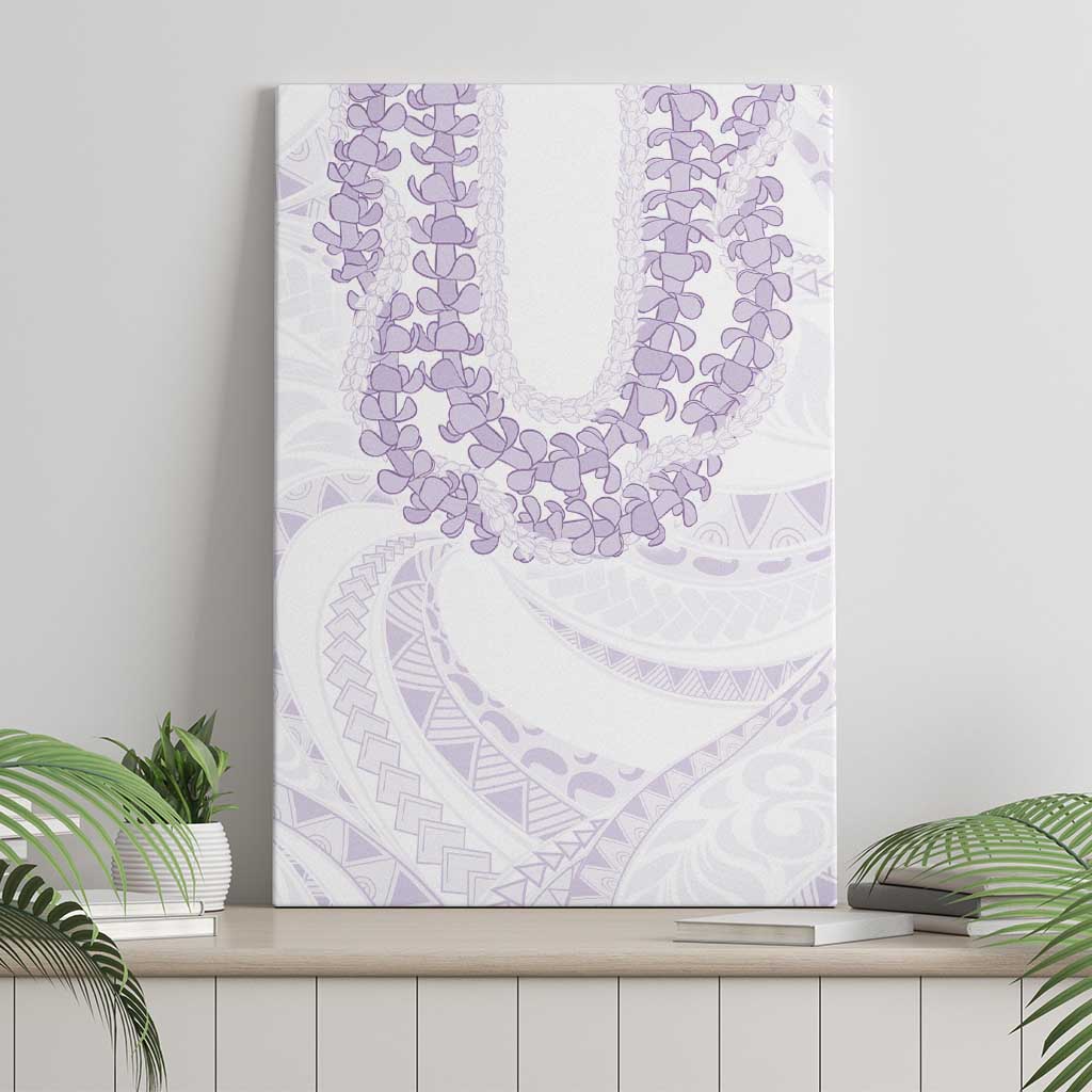 Aloha Lei Onaona Canvas Wall Art Purple Hawaiian Tribal Pattern