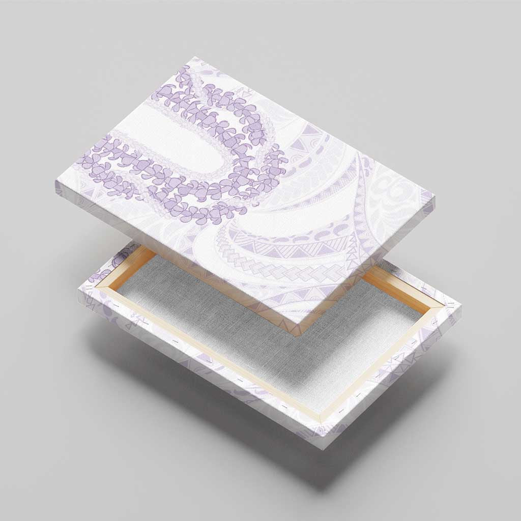 Aloha Lei Onaona Canvas Wall Art Purple Hawaiian Tribal Pattern