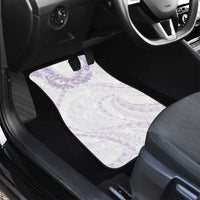 Aloha Lei Onaona Car Mats Purple Hawaiian Tribal Pattern