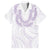 Aloha Lei Onaona Family Matching Short Sleeve Bodycon Dress and Hawaiian Shirt Purple Hawaiian Tribal Pattern