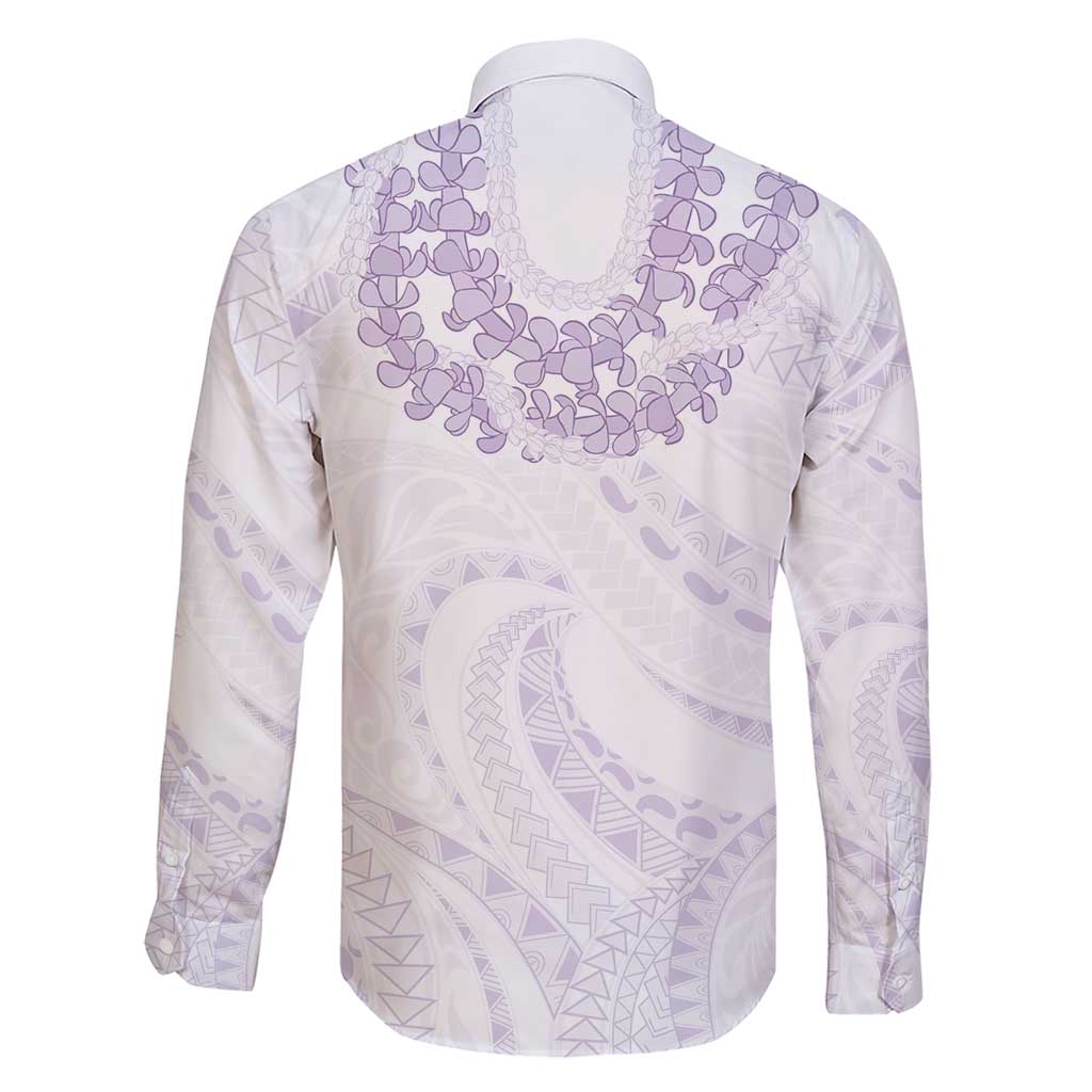 Aloha Lei Onaona Family Matching Short Sleeve Bodycon Dress and Hawaiian Shirt Purple Hawaiian Tribal Pattern