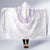 Aloha Lei Onaona Hooded Blanket Purple Hawaiian Tribal Pattern