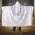 Aloha Lei Onaona Hooded Blanket Purple Hawaiian Tribal Pattern