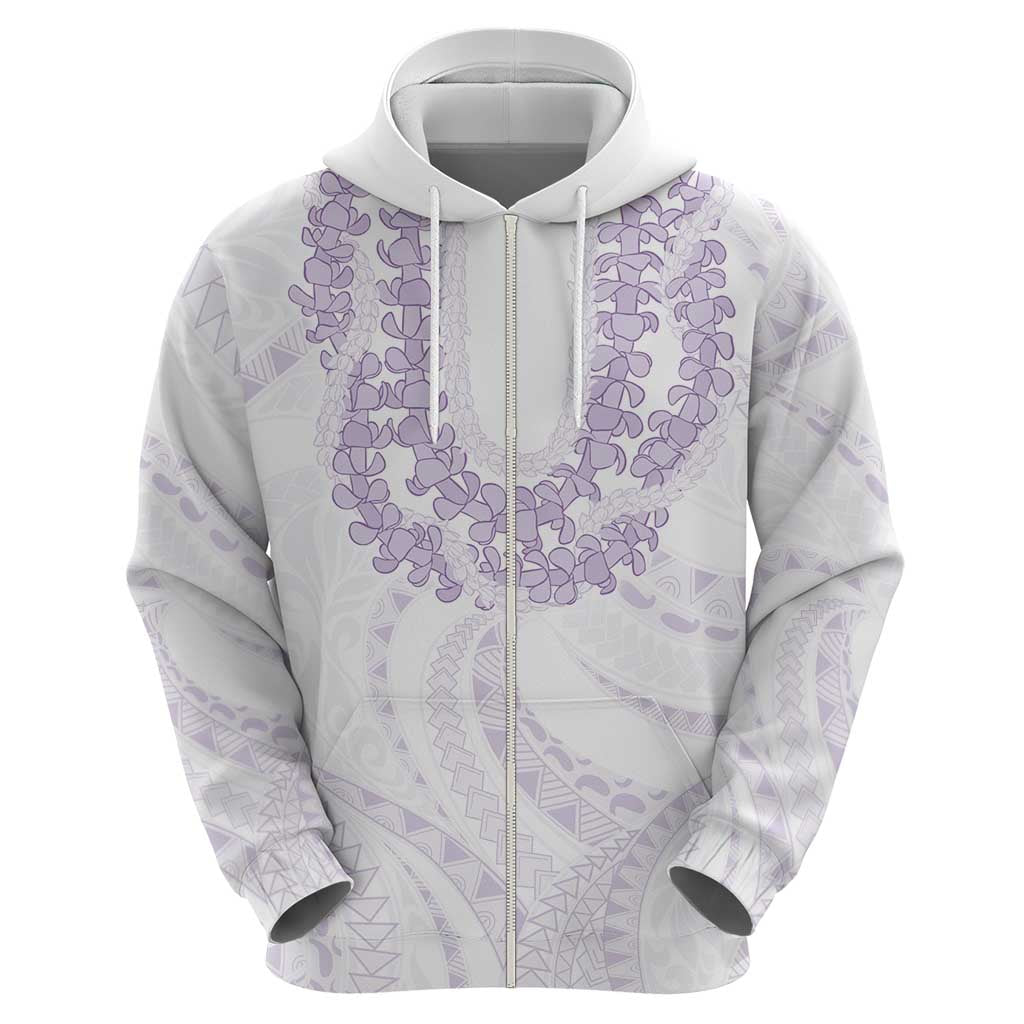 Aloha Lei Onaona Hoodie Purple Hawaiian Tribal Pattern