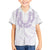 Aloha Lei Onaona Kid Hawaiian Shirt Purple Hawaiian Tribal Pattern