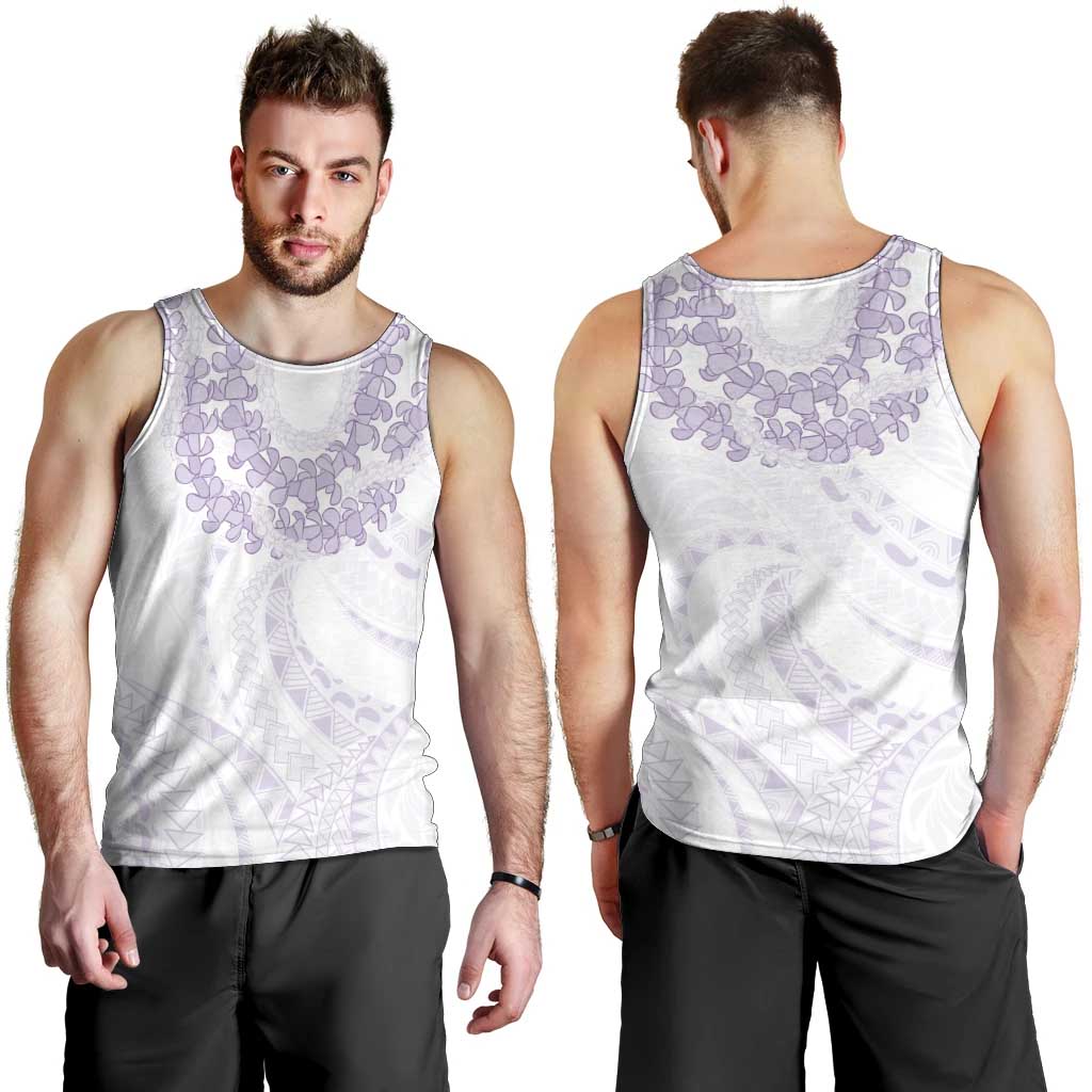 Aloha Lei Onaona Men Tank Top Purple Hawaiian Tribal Pattern