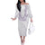 Aloha Lei Onaona Off The Shoulder Long Sleeve Dress Purple Hawaiian Tribal Pattern