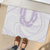 Aloha Lei Onaona Rubber Doormat Purple Hawaiian Tribal Pattern