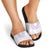 Aloha Lei Onaona Slide Sandals Purple Hawaiian Tribal Pattern - Polynesian Pride