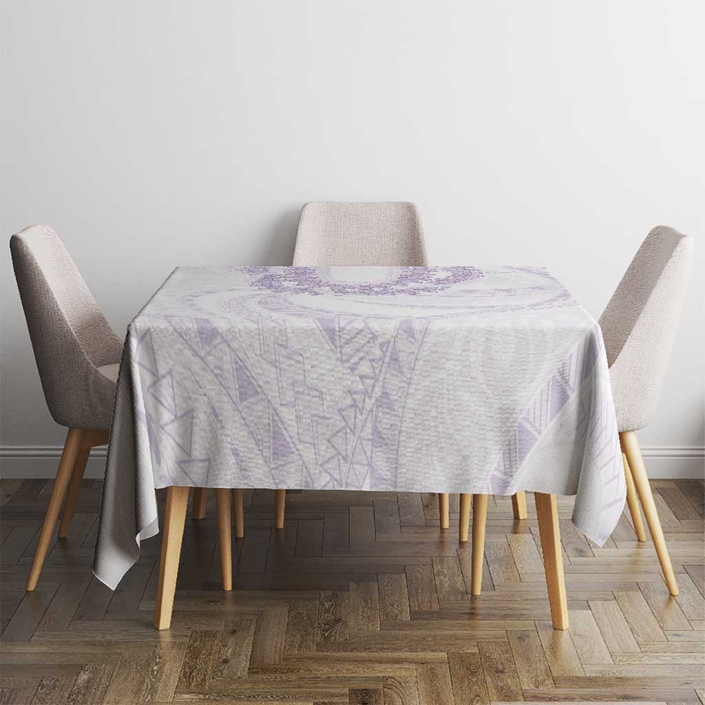 Aloha Lei Onaona Tablecloth Purple Hawaiian Tribal Pattern