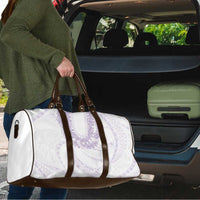 Aloha Lei Onaona Travel Bag Purple Hawaiian Tribal Pattern - Polynesian Pride
