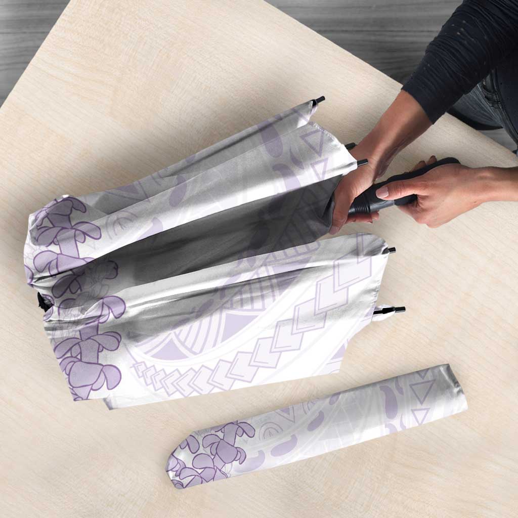 Aloha Lei Onaona Umbrella Purple Hawaiian Tribal Pattern - Polynesian Pride