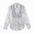 Aloha Lei Onaona Women Casual Shirt Purple Hawaiian Tribal Pattern