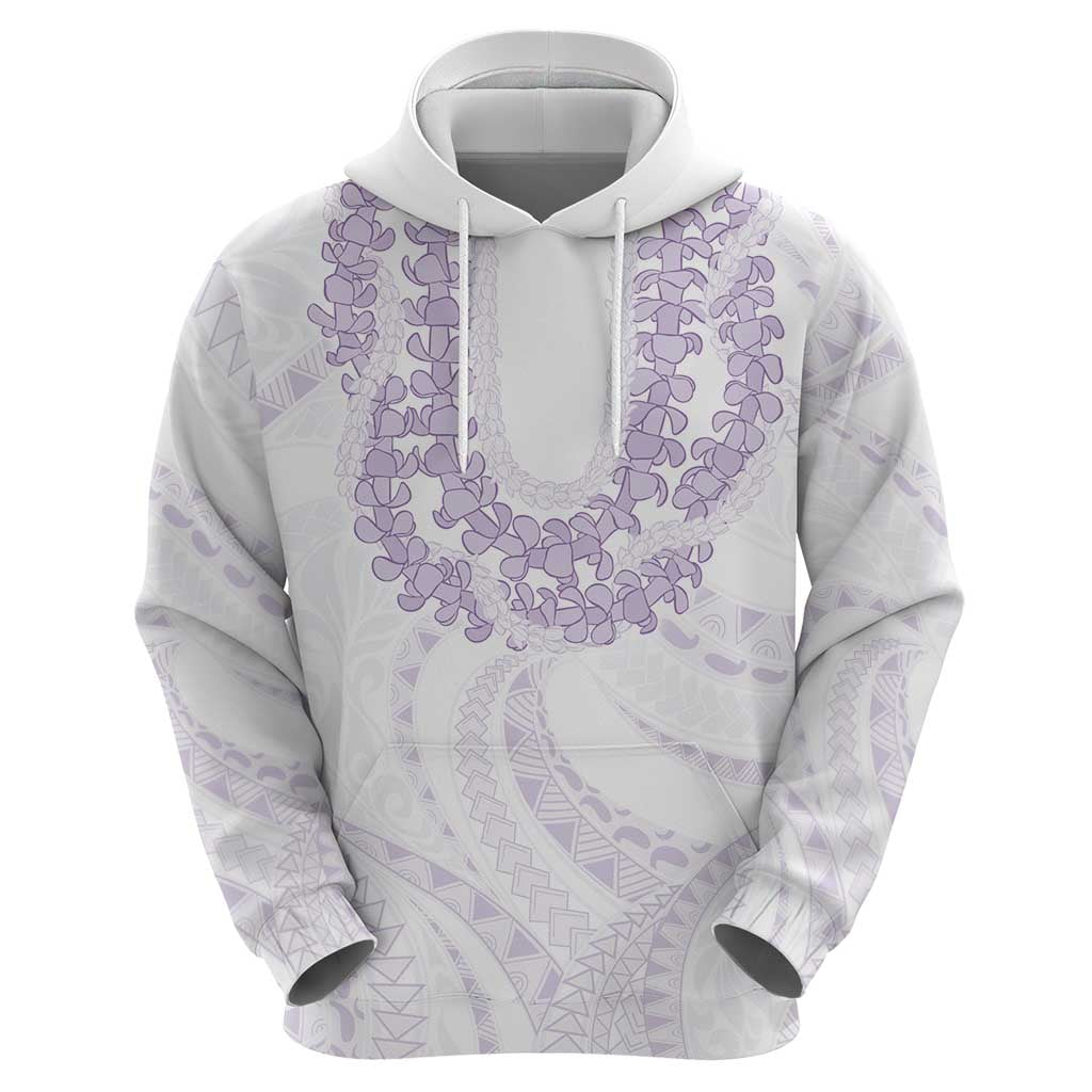 Aloha Lei Onaona Zip Hoodie Purple Hawaiian Tribal Pattern
