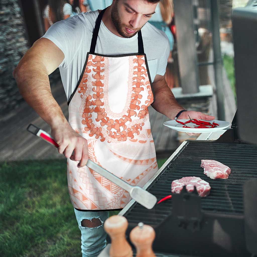 Aloha Lei Onaona Apron Red Hawaiian Tribal Pattern - Polynesian Pride