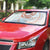 Aloha Lei Onaona Auto Sun Shade Red Hawaiian Tribal Pattern - Polynesian Pride