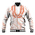 Aloha Lei Onaona Baseball Jacket Red Hawaiian Tribal Pattern