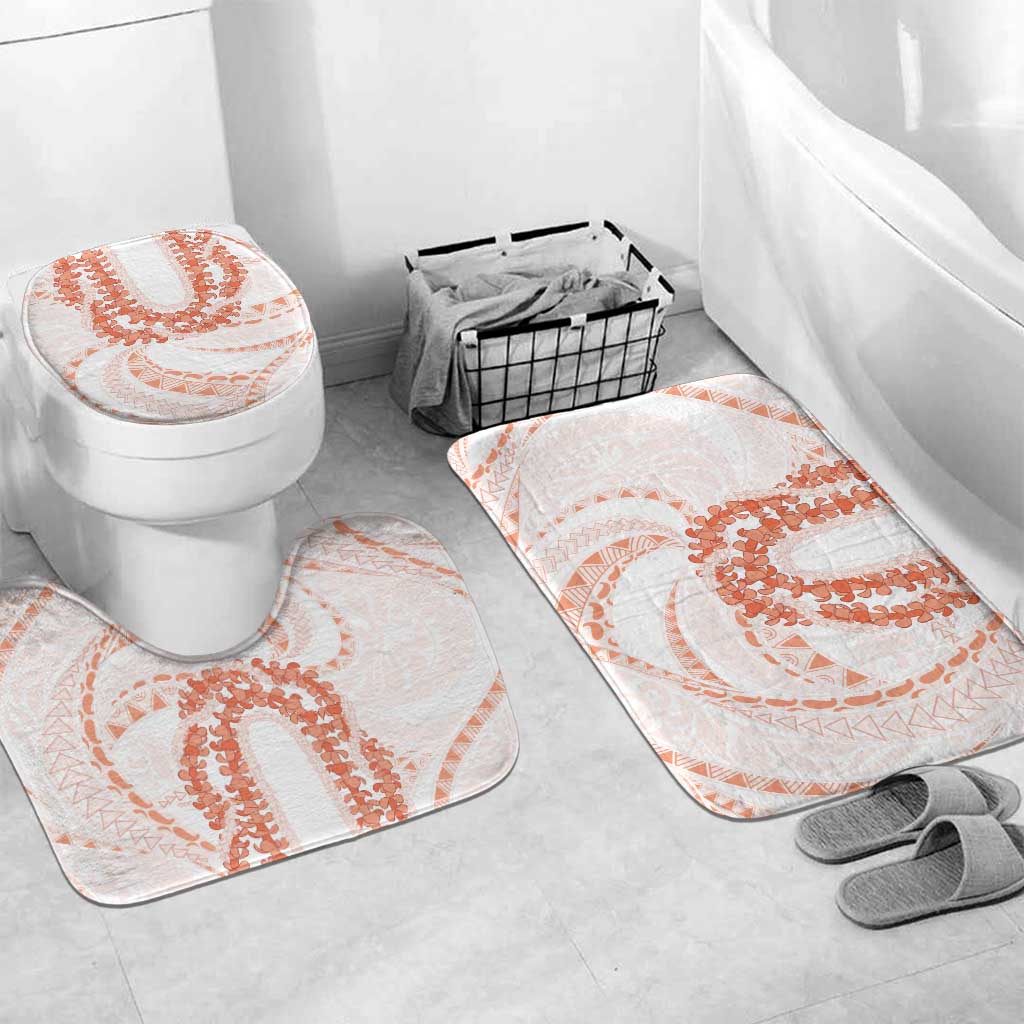 Aloha Lei Onaona Bathroom Set Red Hawaiian Tribal Pattern - Polynesian Pride