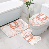 Aloha Lei Onaona Bathroom Set Red Hawaiian Tribal Pattern - Polynesian Pride