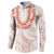 Aloha Lei Onaona Button Sweatshirt Red Hawaiian Tribal Pattern