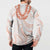 Aloha Lei Onaona Button Sweatshirt Red Hawaiian Tribal Pattern