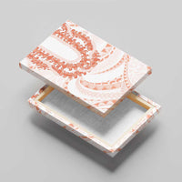 Aloha Lei Onaona Canvas Wall Art Red Hawaiian Tribal Pattern