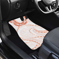 Aloha Lei Onaona Car Mats Red Hawaiian Tribal Pattern