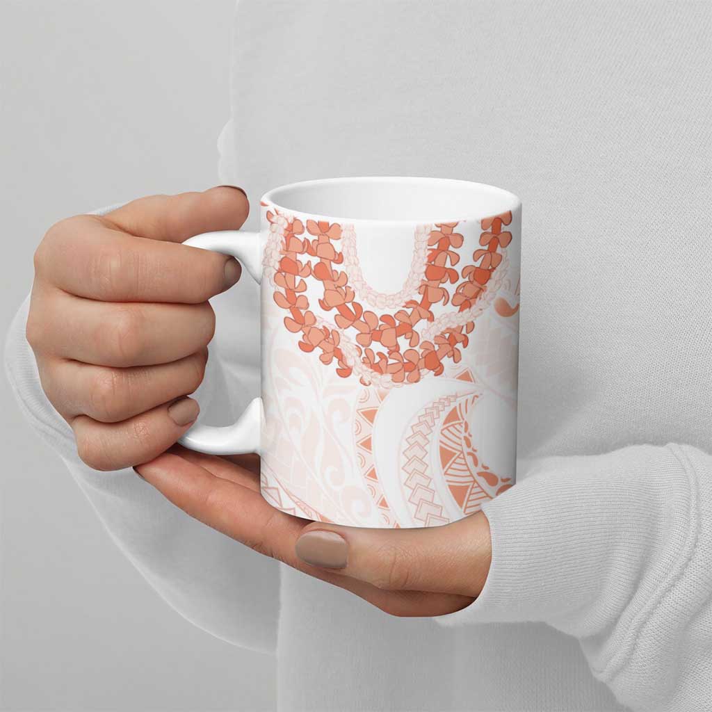 Aloha Lei Onaona Ceramic Mug Red Hawaiian Tribal Pattern - Polynesian Pride