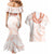 Aloha Lei Onaona Couples Matching Mermaid Dress and Hawaiian Shirt Red Hawaiian Tribal Pattern