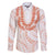 Aloha Lei Onaona Family Matching Mermaid Dress and Hawaiian Shirt Red Hawaiian Tribal Pattern
