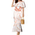 Aloha Lei Onaona Family Matching Mermaid Dress and Hawaiian Shirt Red Hawaiian Tribal Pattern
