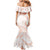 Aloha Lei Onaona Family Matching Mermaid Dress and Hawaiian Shirt Red Hawaiian Tribal Pattern