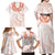 Aloha Lei Onaona Family Matching Off Shoulder Maxi Dress and Hawaiian Shirt Red Hawaiian Tribal Pattern
