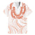 Aloha Lei Onaona Family Matching Off Shoulder Maxi Dress and Hawaiian Shirt Red Hawaiian Tribal Pattern