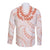 Aloha Lei Onaona Long Sleeve Button Shirt Red Hawaiian Tribal Pattern
