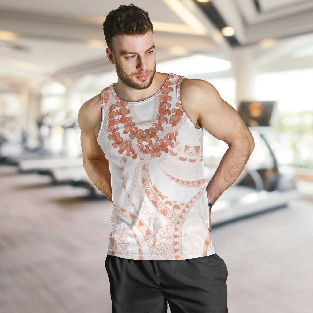 Aloha Lei Onaona Men Tank Top Red Hawaiian Tribal Pattern